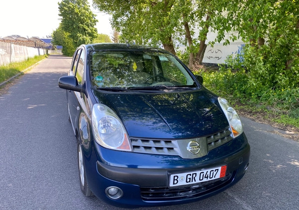 Nissan Note cena 11999 przebieg: 132500, rok produkcji 2006 z Obrzycko małe 466